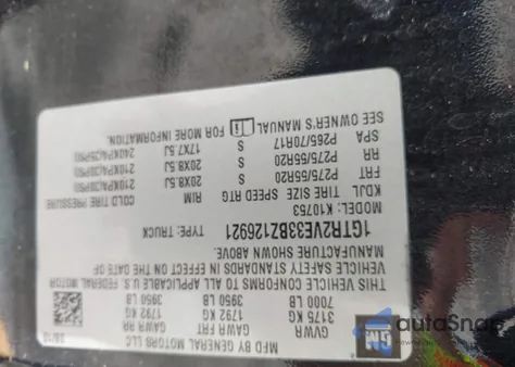 2011 GMC Sierra 1500 Sle z USA, uszkodzony, nr VIN 1GTR2VE33BZ126921